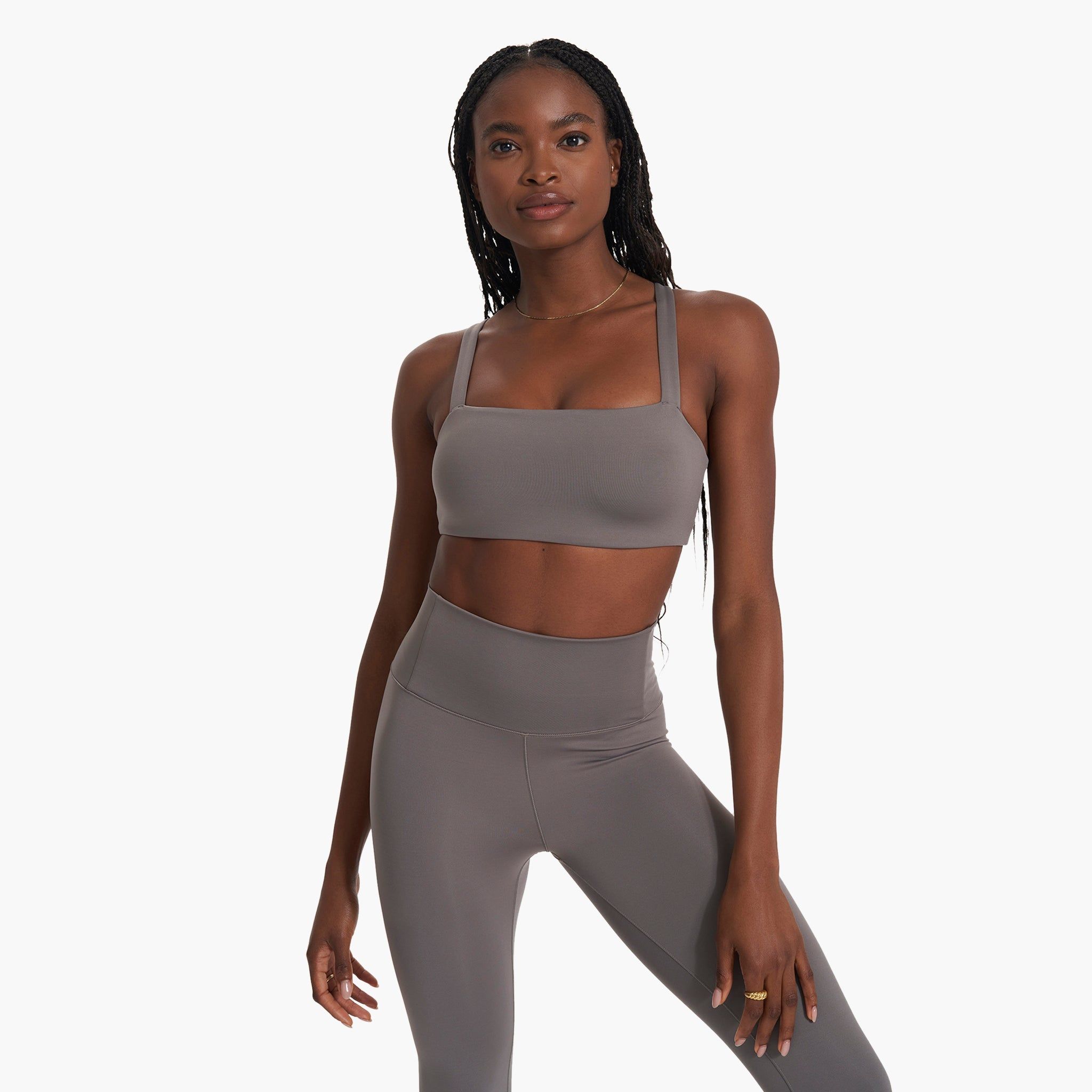 Evolve Square Neck Bra | Smoke sold by Vuori