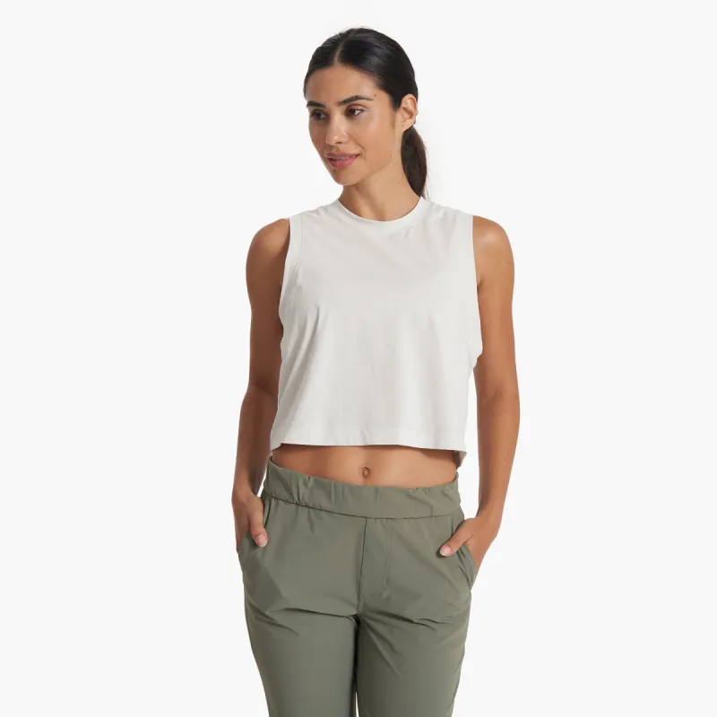 Feather Crop Tank | Salt sold by Vuori