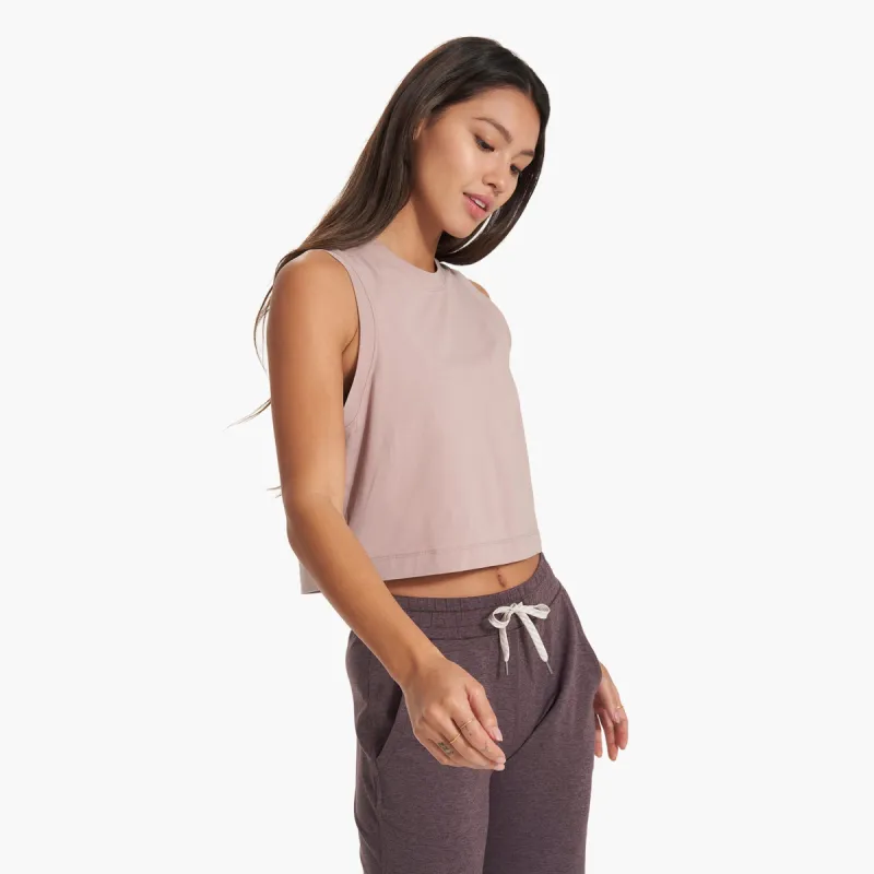 Feather Crop Tank | Umber sold by Vuori