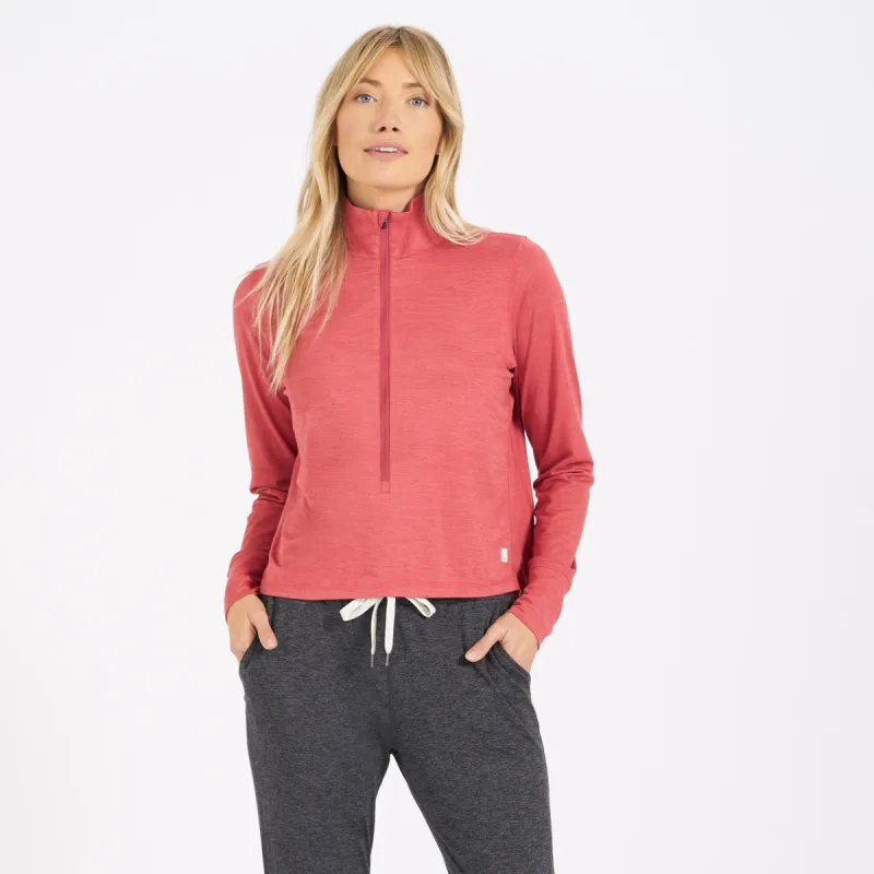 Crescent Half Zip | Sierra Heather sold by Vuori