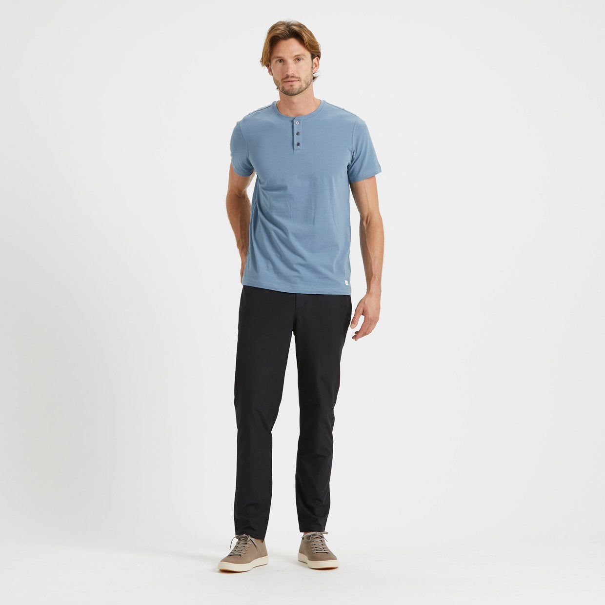 Short-Sleeve Ever Henley | Cloud sold by Vuori product image thumbnail 5
