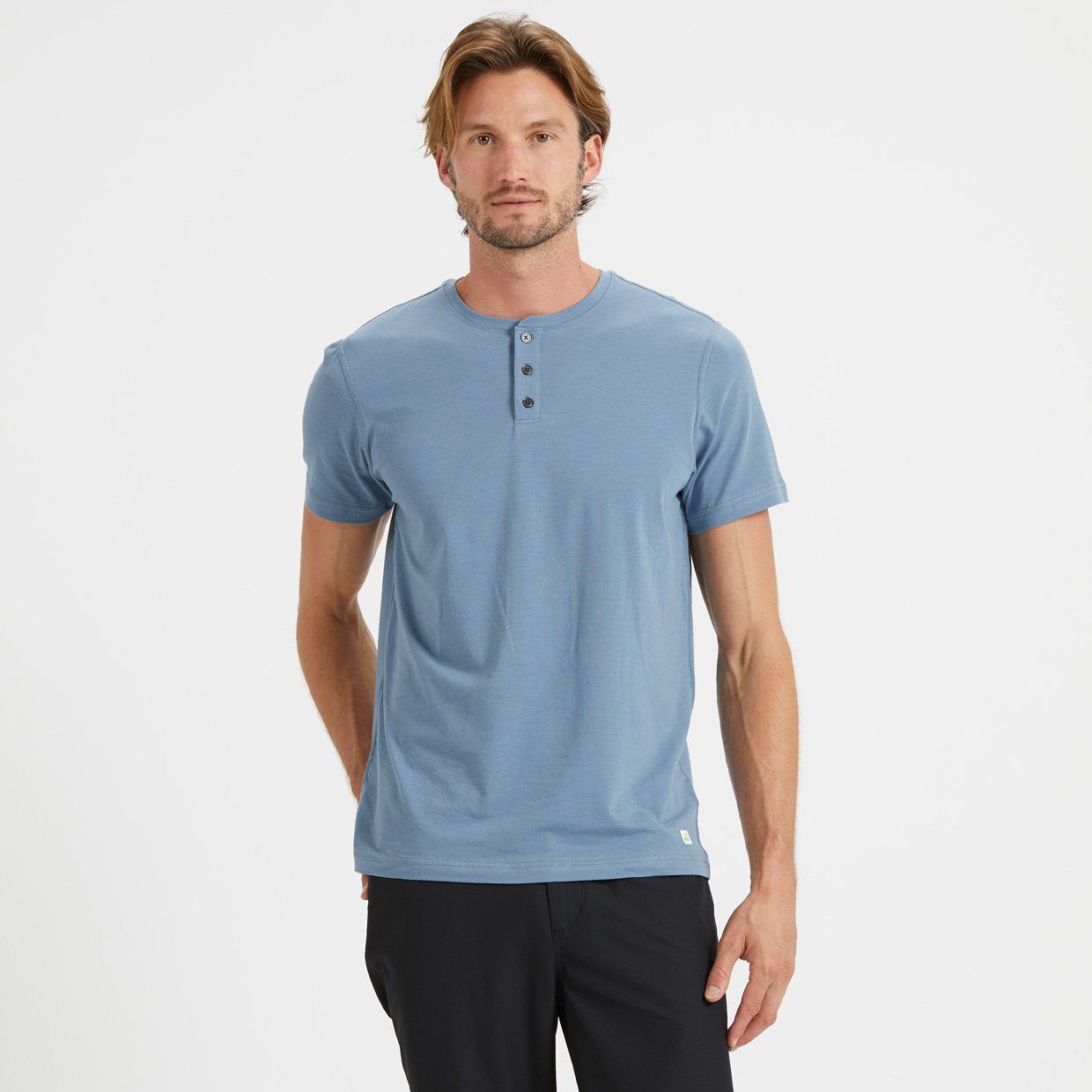 Short-Sleeve Ever Henley | Cloud sold by Vuori product image thumbnail 2