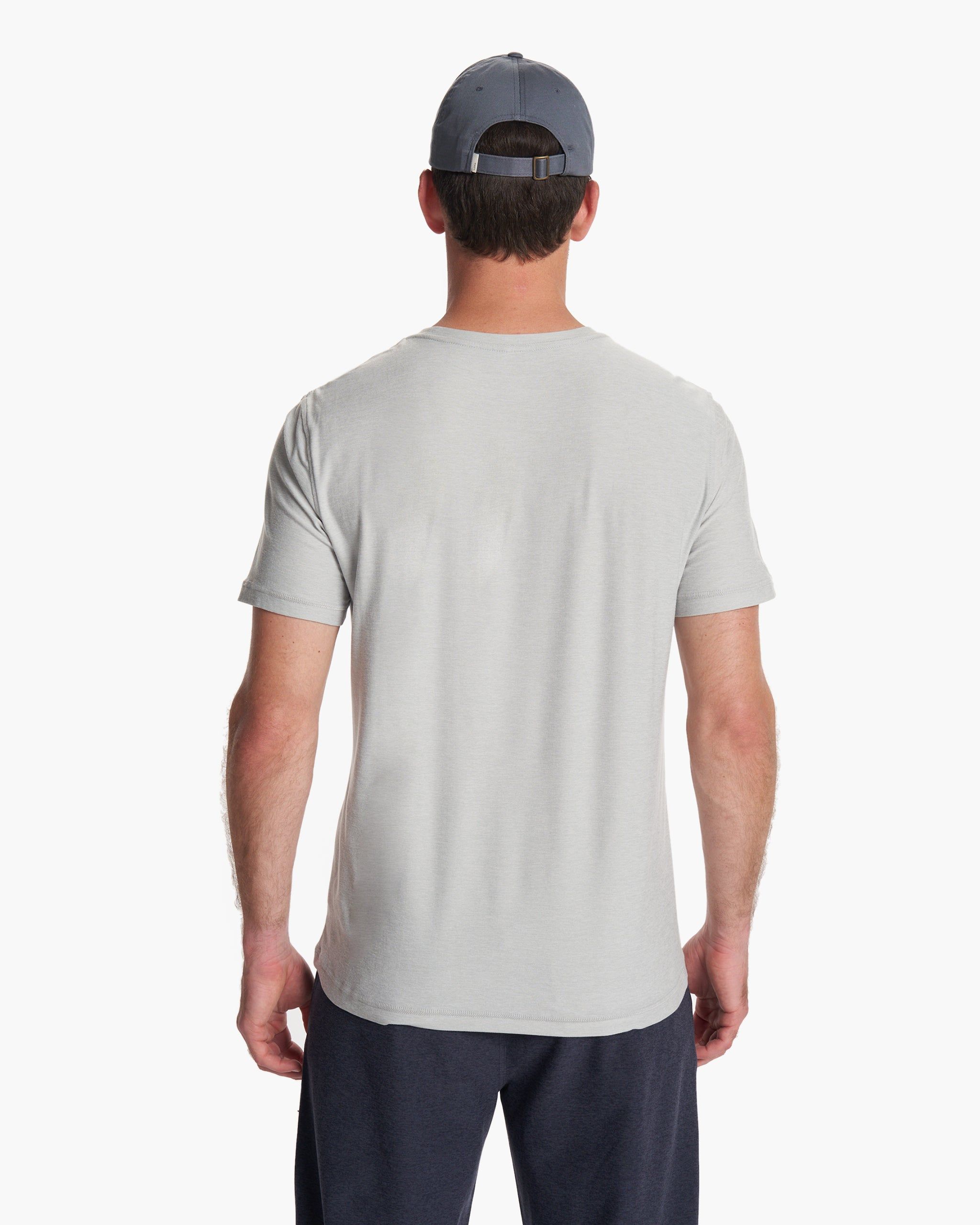 Strato Tech Tee | Platinum Heather sold by Vuori product image thumbnail 4
