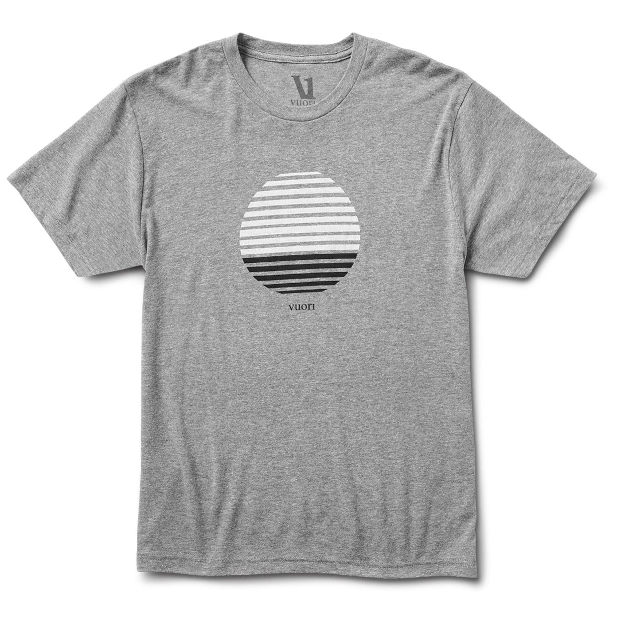 Sun Stripe Tee | Heather Grey sold by Vuori