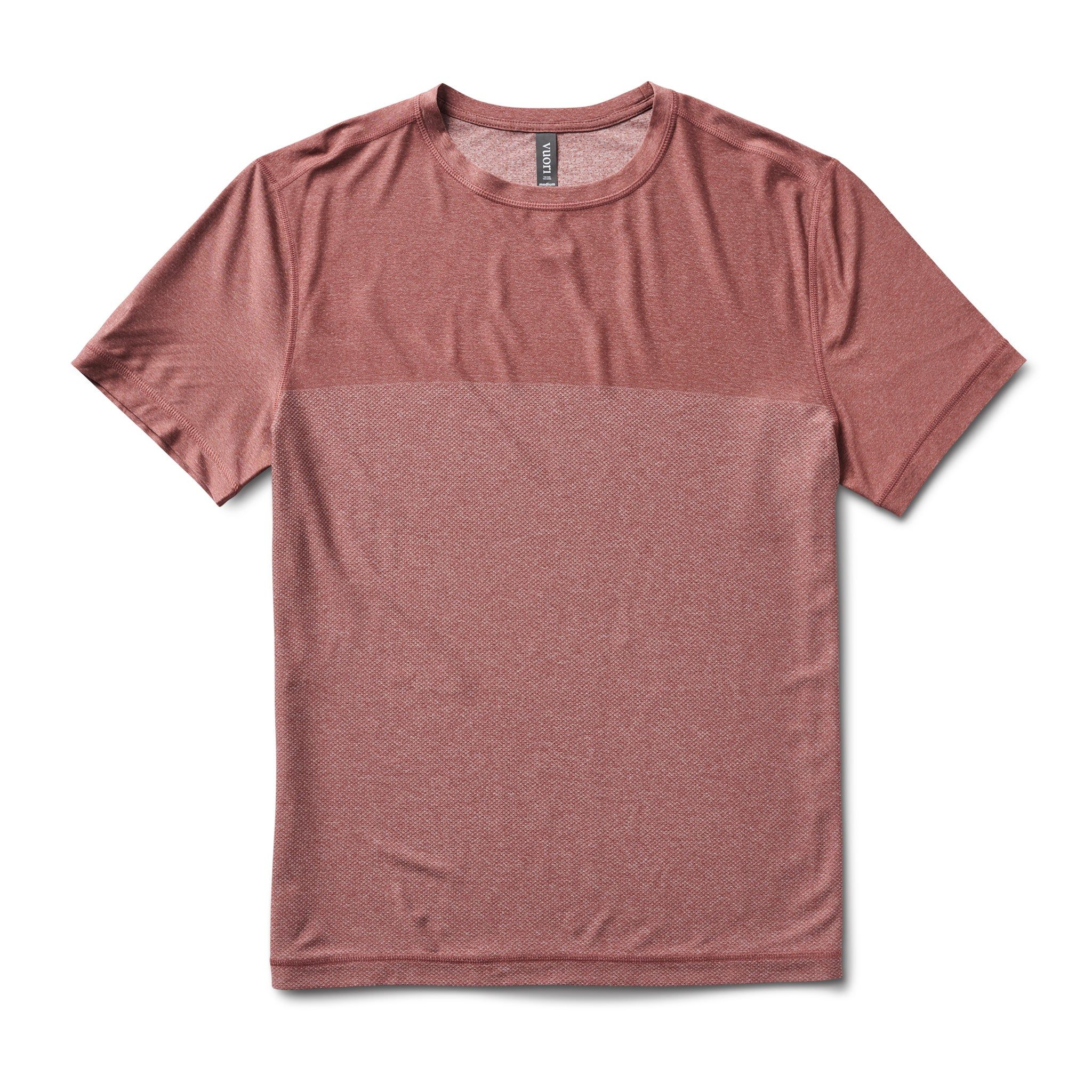 Grandview Tech Tee | Russet Heather sold by Vuori