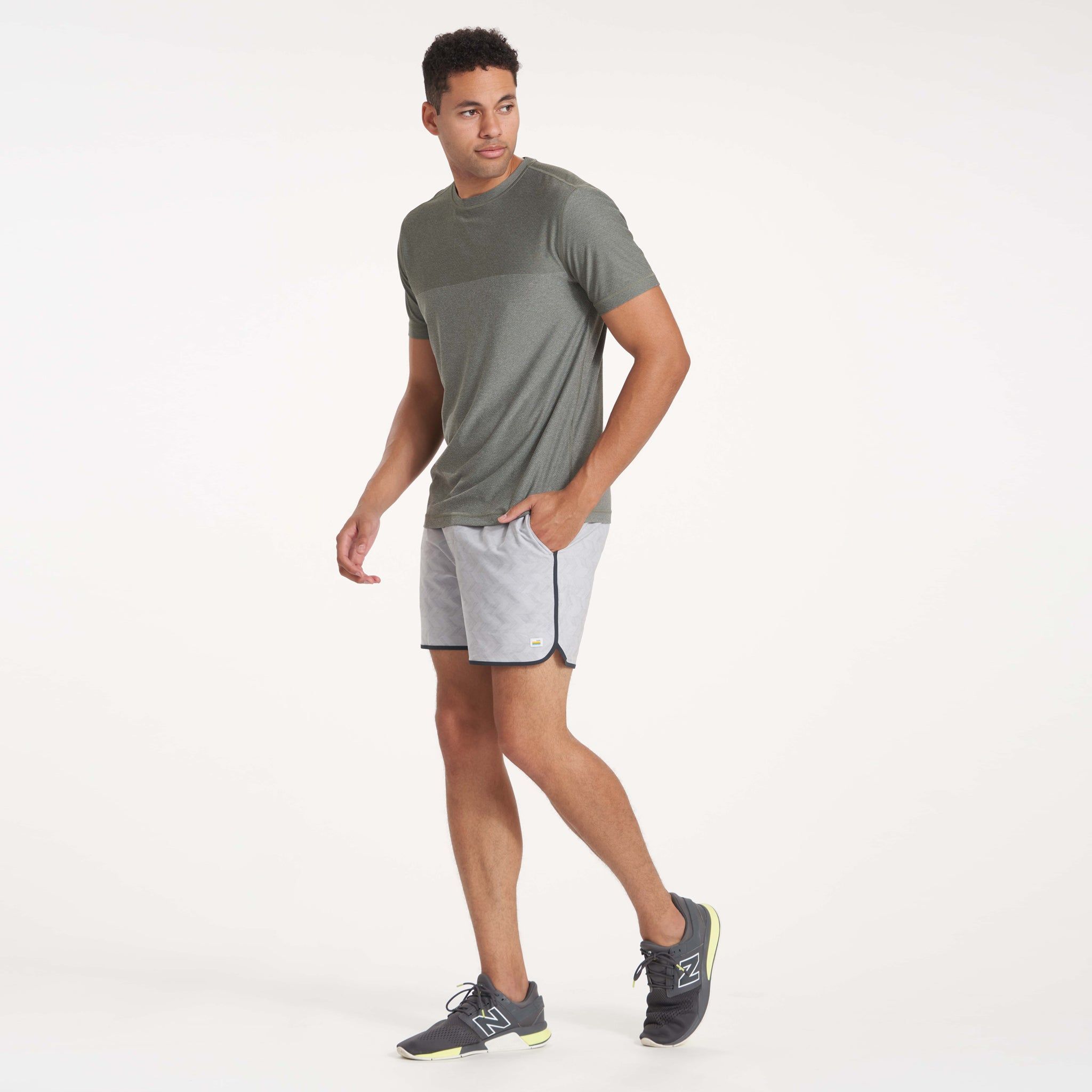 Banks Short 5" | Platinum Herringbone sold by Vuori product image thumbnail 7