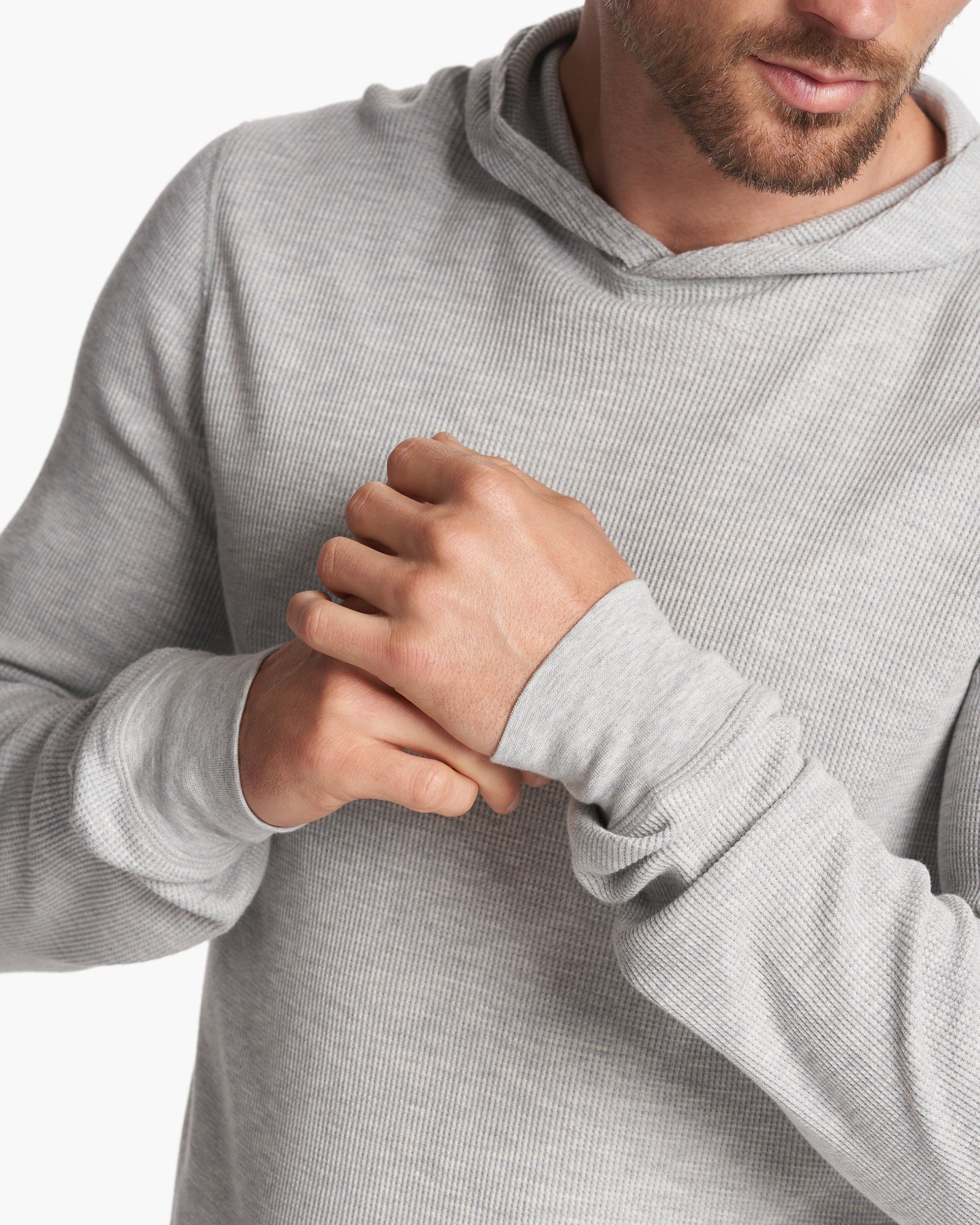 Waffle Hoodie | Light Heather Grey sold by Vuori product image thumbnail 6