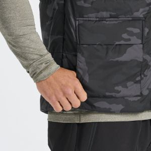 Topanga Insulation Vest | Black Camo sold by Vuori
