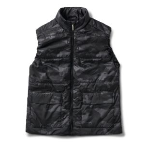 Topanga Insulation Vest | Black Camo sold by Vuori