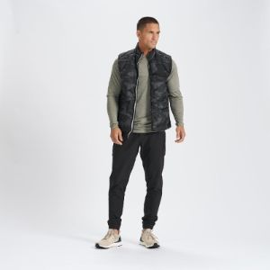 Topanga Insulation Vest | Black Camo sold by Vuori