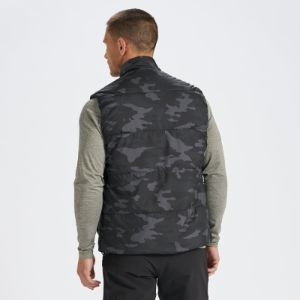 Topanga Insulation Vest | Black Camo sold by Vuori