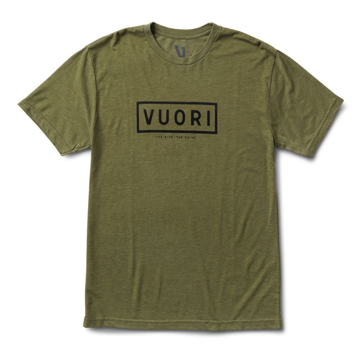 Boxed Vuori Tee | Army Heather sold by Vuori