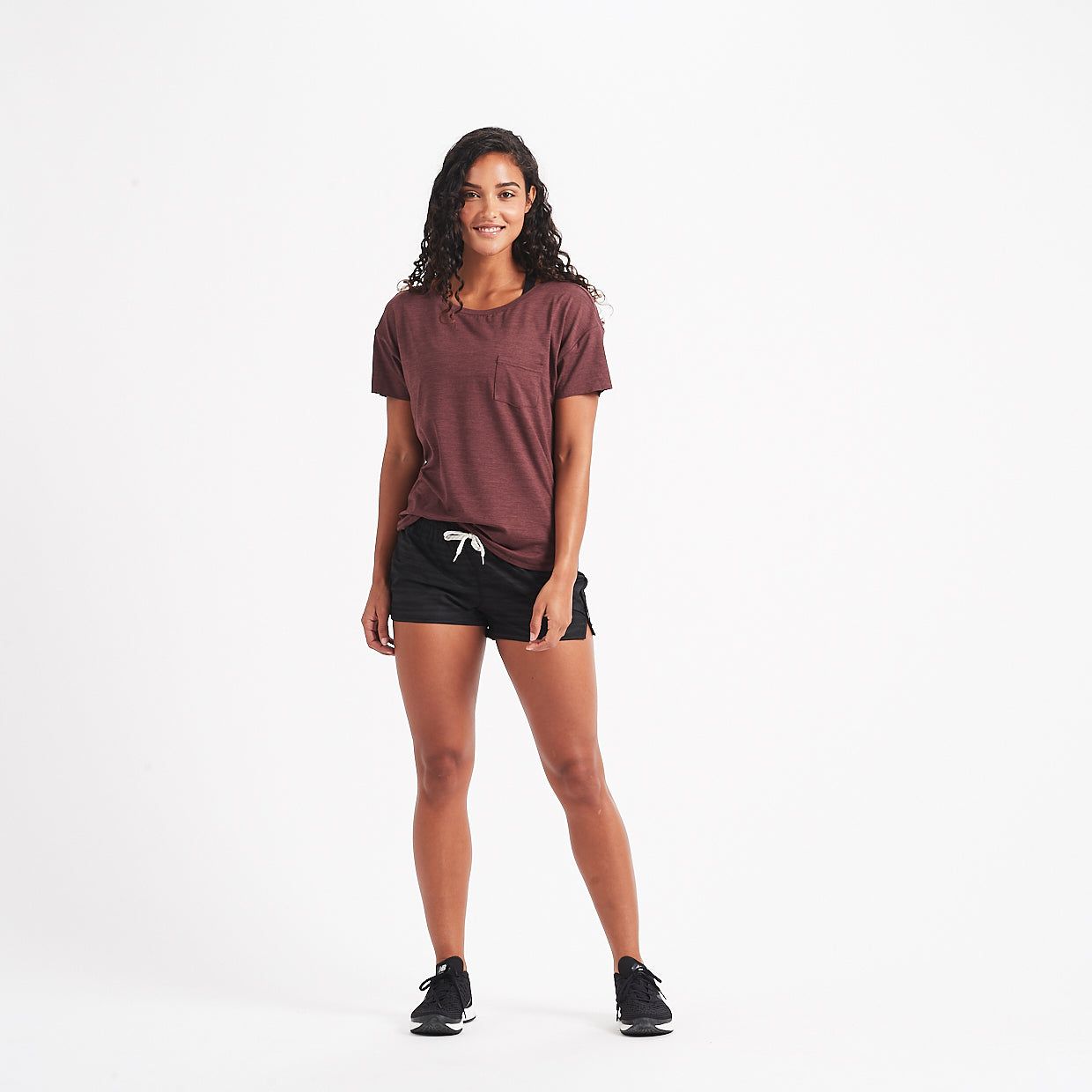 Lux Performance Tee | Fig Heather sold by Vuori product image thumbnail 4