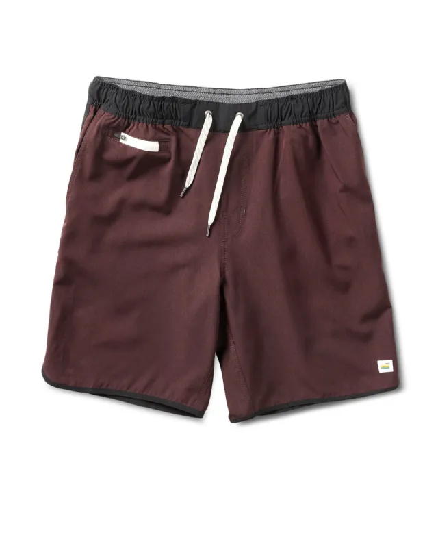 Banks Short | Oxblood Linen Texture sold by Vuori