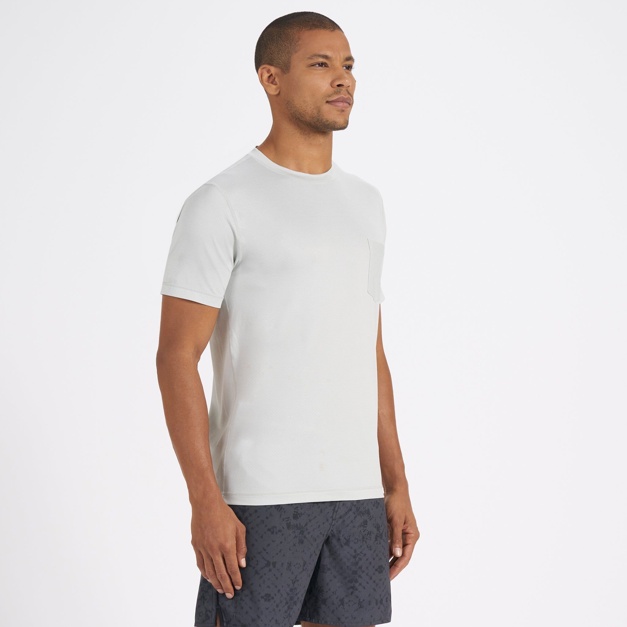 Tradewind Performance Tee | Mineral Heather sold by Vuori product image thumbnail 2