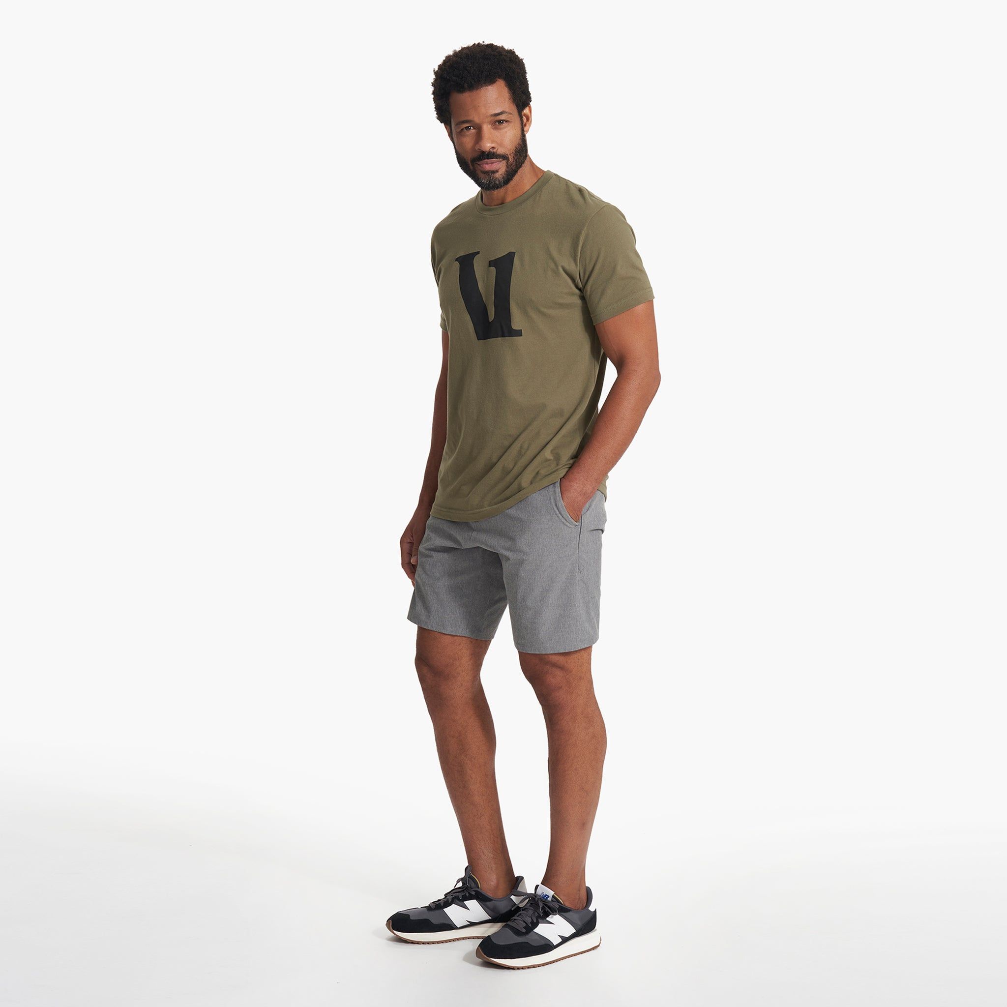 V1 Logo Tee | Oregano sold by Vuori product image thumbnail 5
