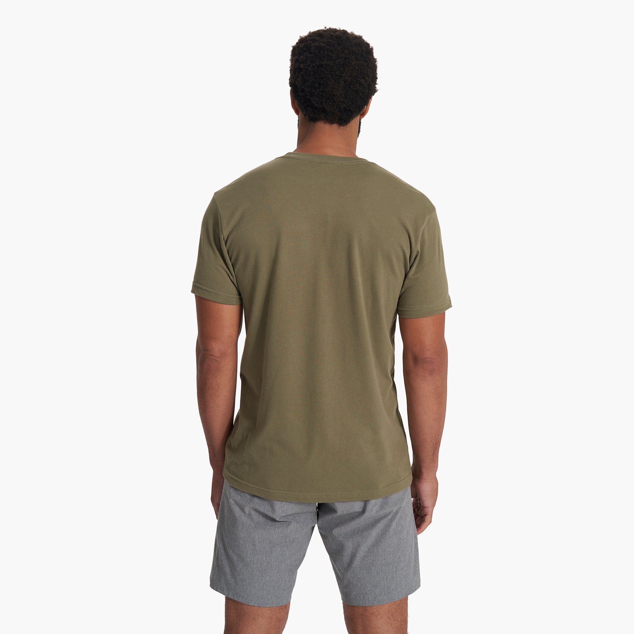 V1 Logo Tee | Oregano sold by Vuori product image thumbnail 3