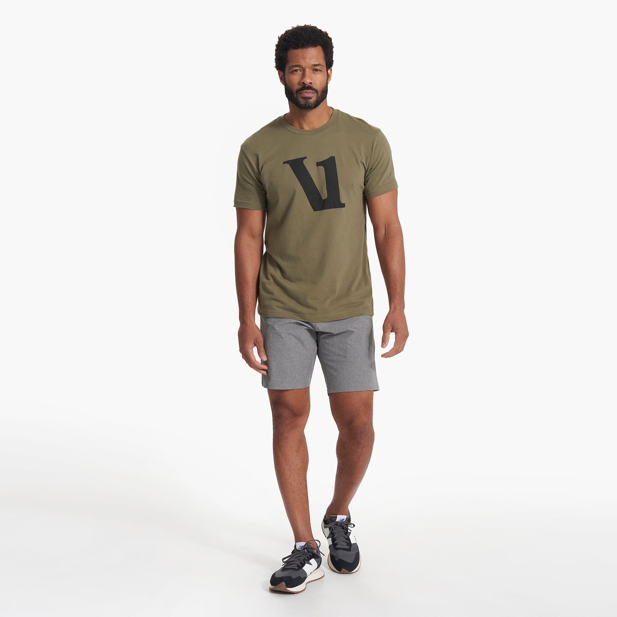 V1 Logo Tee | Oregano sold by Vuori product image thumbnail 4
