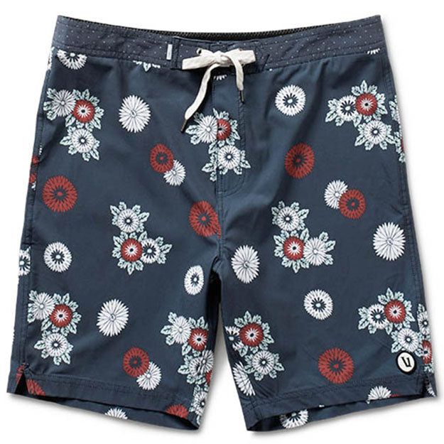 Equator Boardshort | Navy Floral Print sold by Vuori