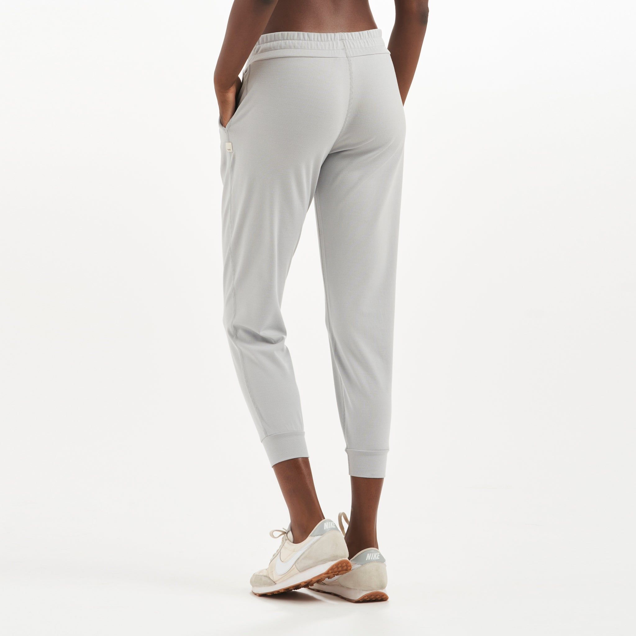Lux Rib Performance Jogger | Pale Grey Heather sold by Vuori product image thumbnail 4