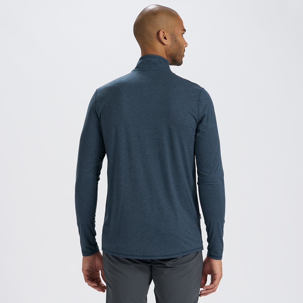 Ease Performance Half Zip | Indigo Heather sold by Vuori product image thumbnail 4