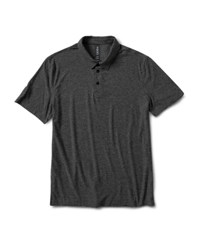 Strato Tech Polo | Charcoal Heather sold by Vuori