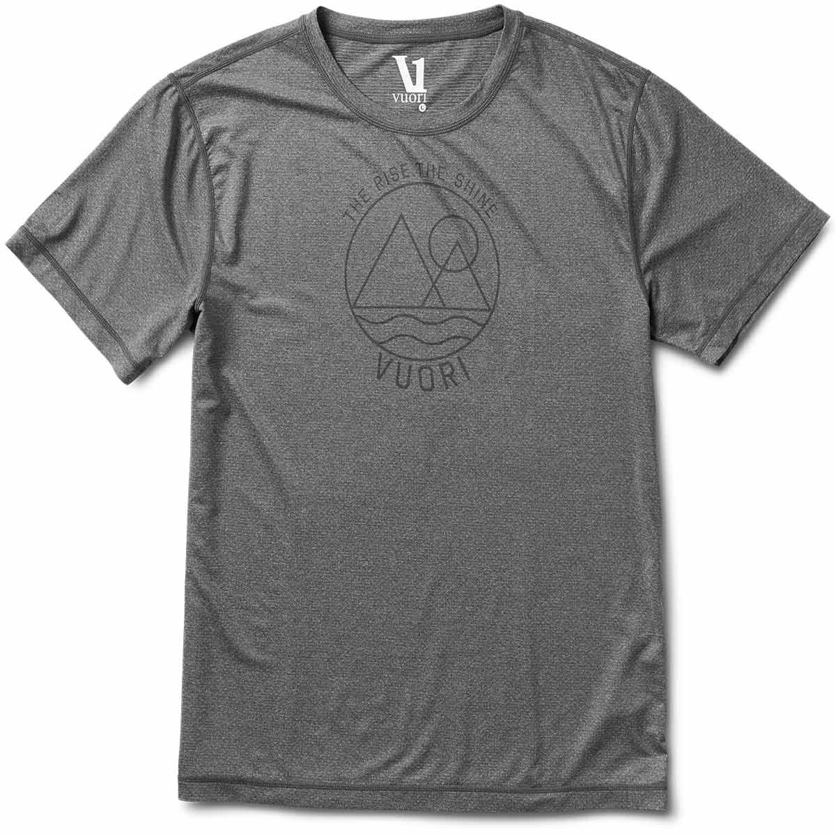 Rise The Shine Tech Tee | Heather Grey sold by Vuori