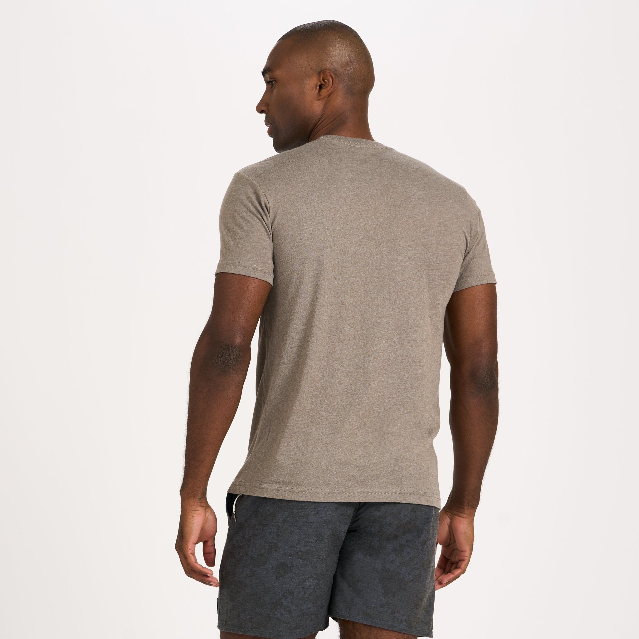 V1 Logo Tee | Cocoa Heather sold by Vuori product image thumbnail 3