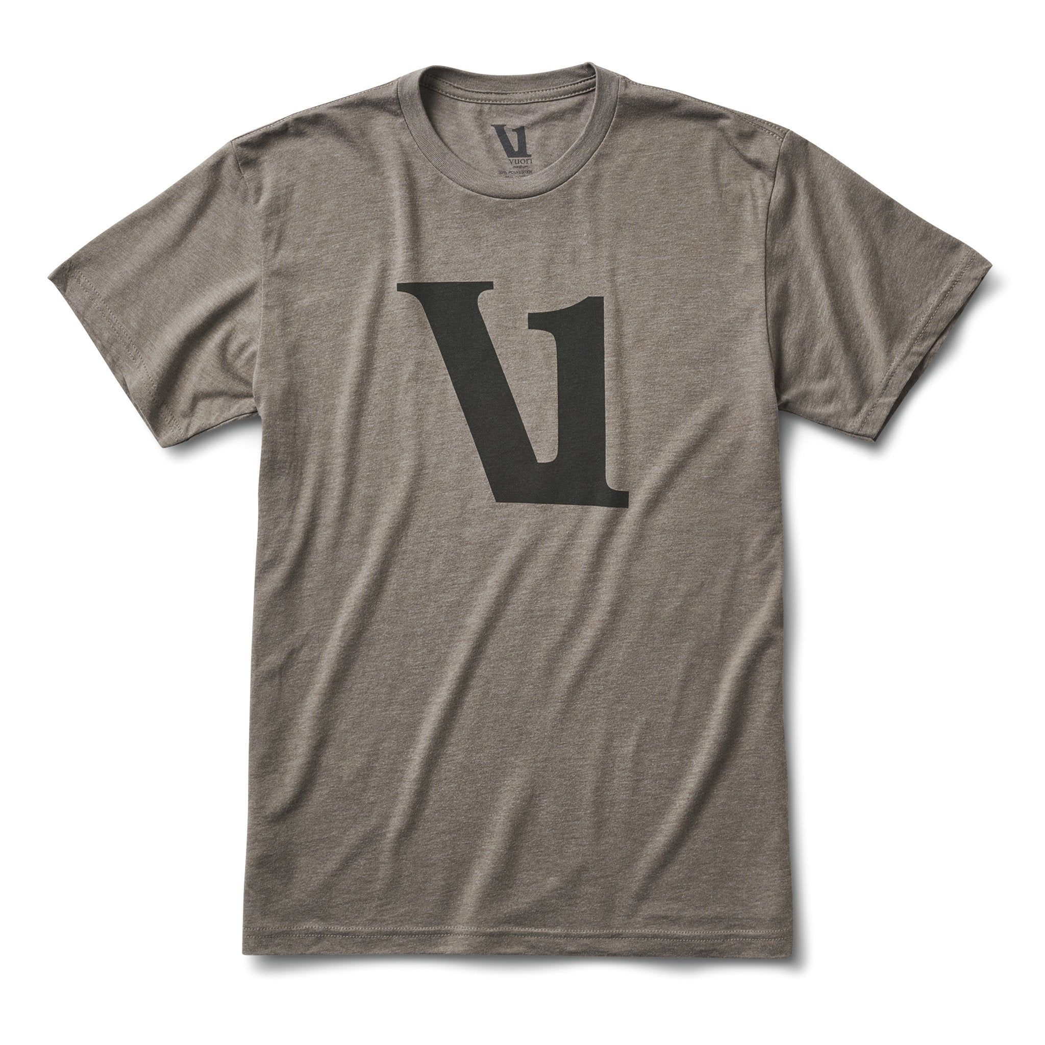 V1 Logo Tee | Cocoa Heather sold by Vuori