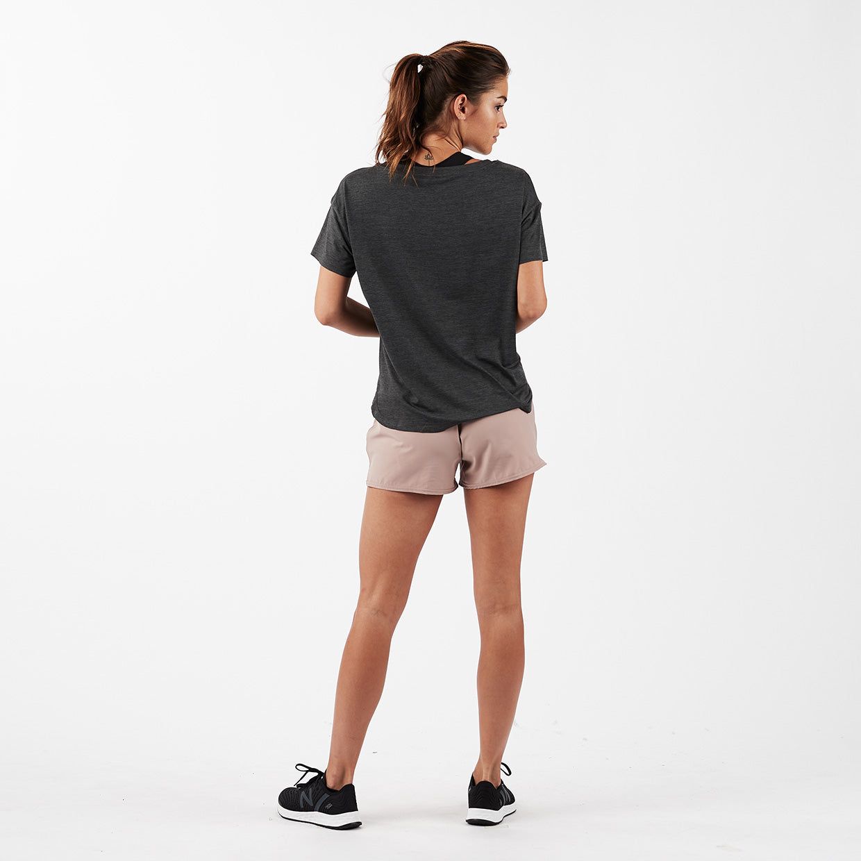 Lux Performance Tee | Charcoal Heather sold by Vuori product image thumbnail 3