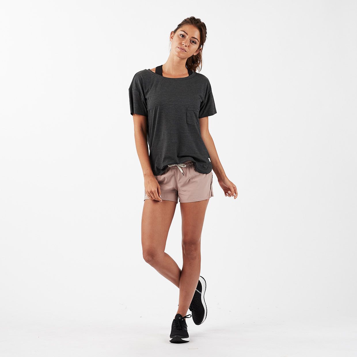 Lux Performance Tee | Charcoal Heather sold by Vuori product image thumbnail 2