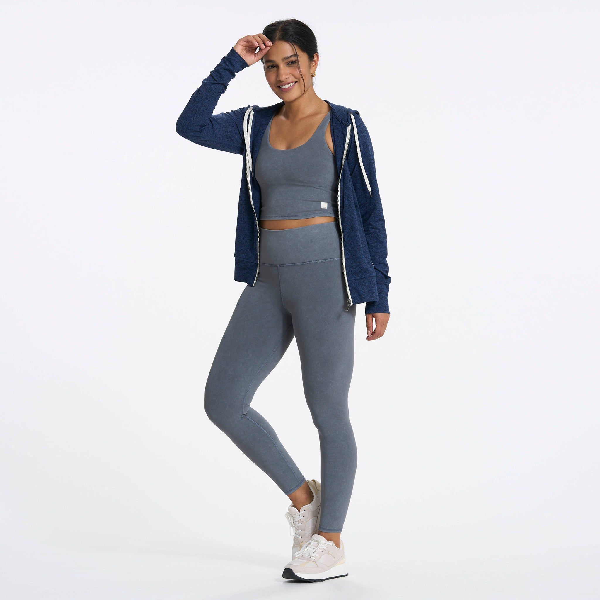 Halo Performance Hoodie | Navy Heather sold by Vuori product image thumbnail 4