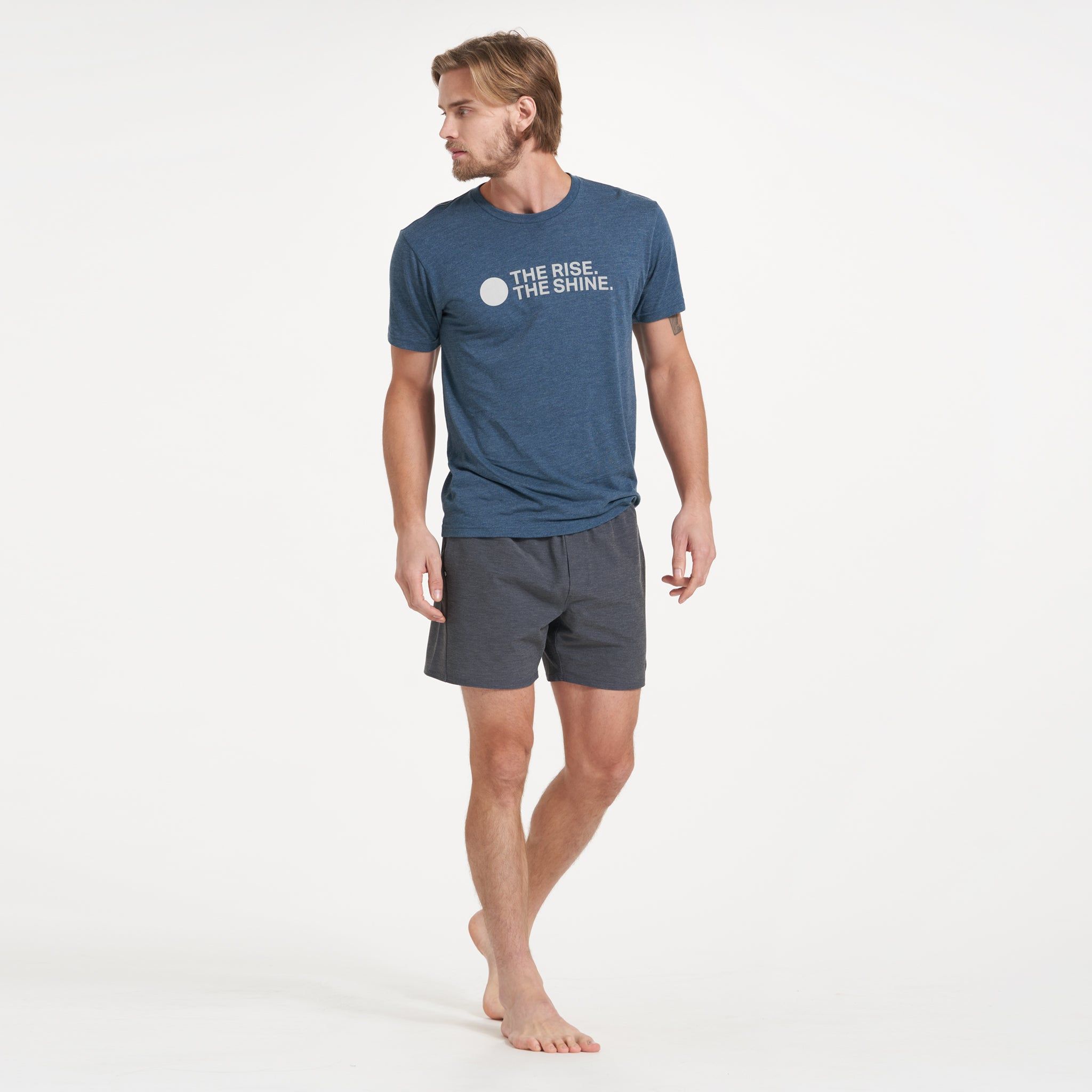 TRTS Tonal Tee | Indigo Heather sold by Vuori product image thumbnail 5