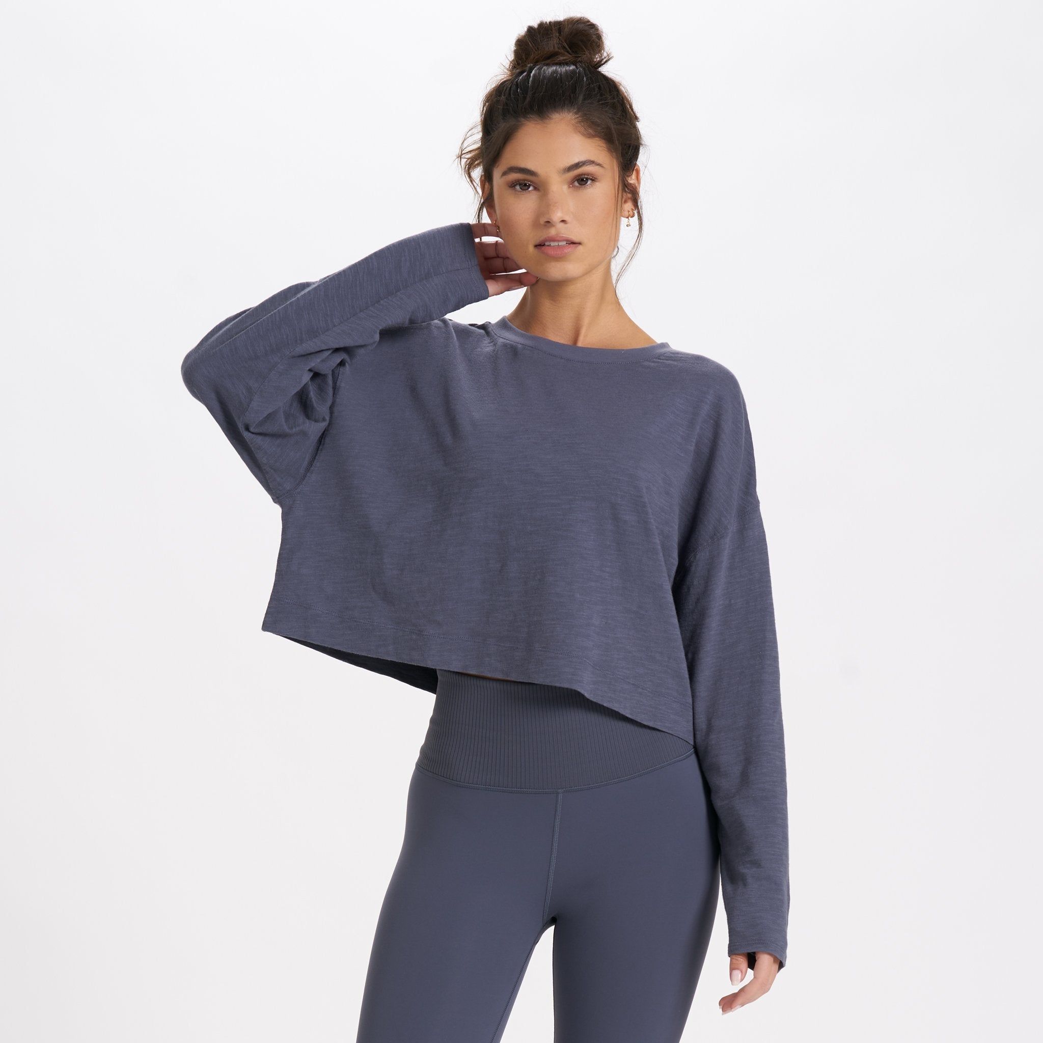 Long-Sleeve Sundown Tee | Azure sold by Vuori product image thumbnail 2