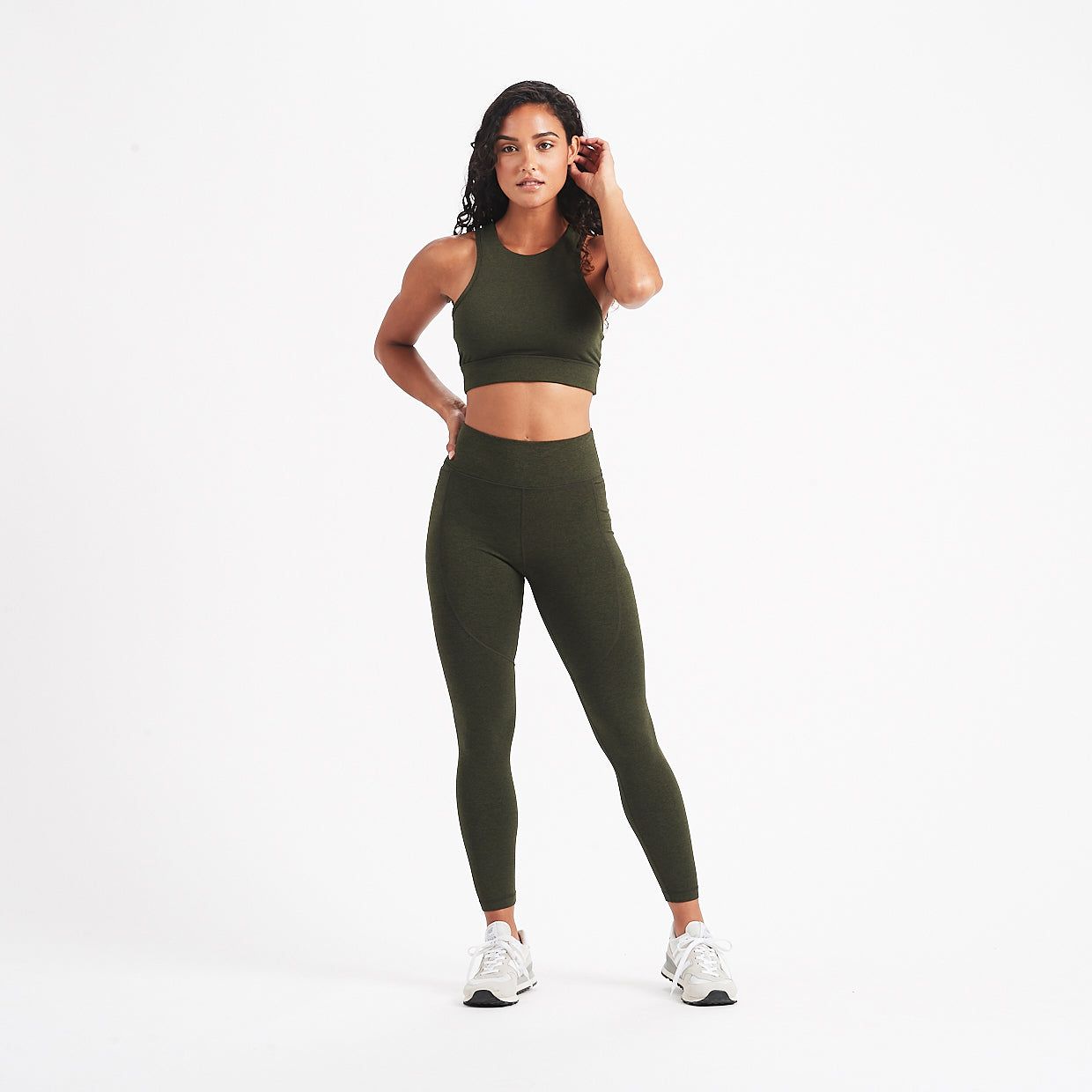 Elevation Performance Legging | Evergreen Heather sold by Vuori product image thumbnail 4