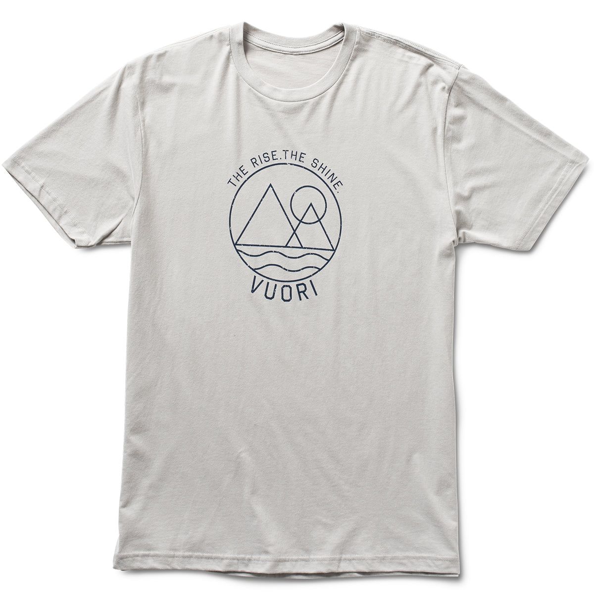 The Rise The Shine Tee | Light Grey sold by Vuori