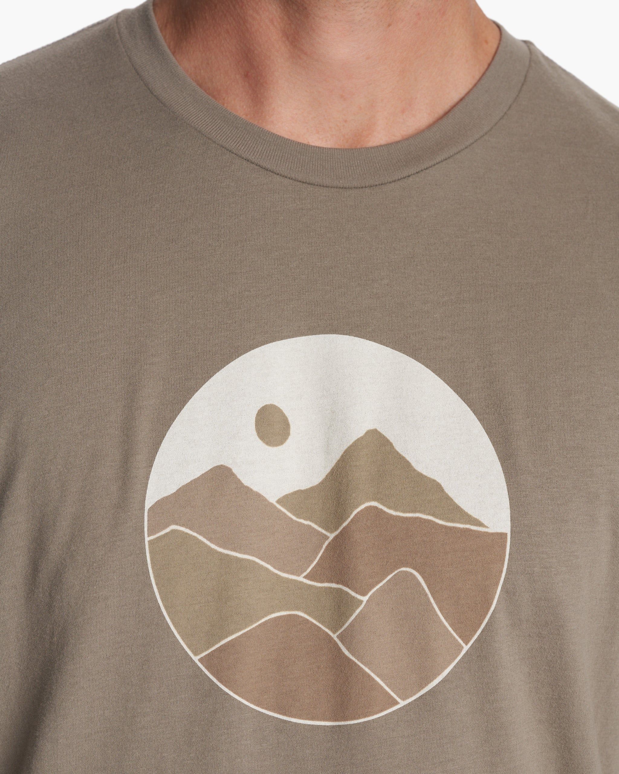 Landscapes Tee | Warm Grey sold by Vuori product image thumbnail 3