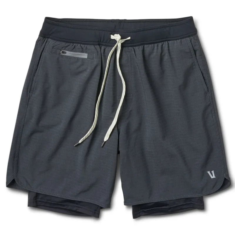 Stockton Short | Black Linen Texture sold by Vuori