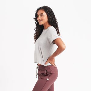 Boyfriend Tee | Light Heather Grey sold by Vuori