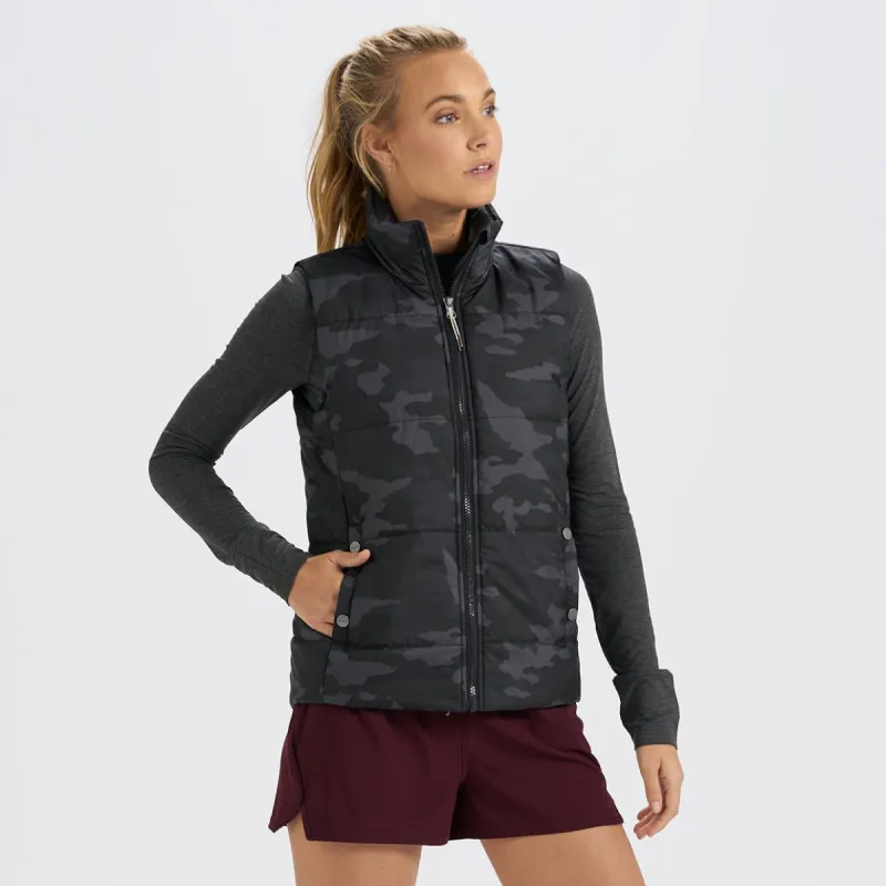 Truckee Insulated Vest | Black Camo sold by Vuori