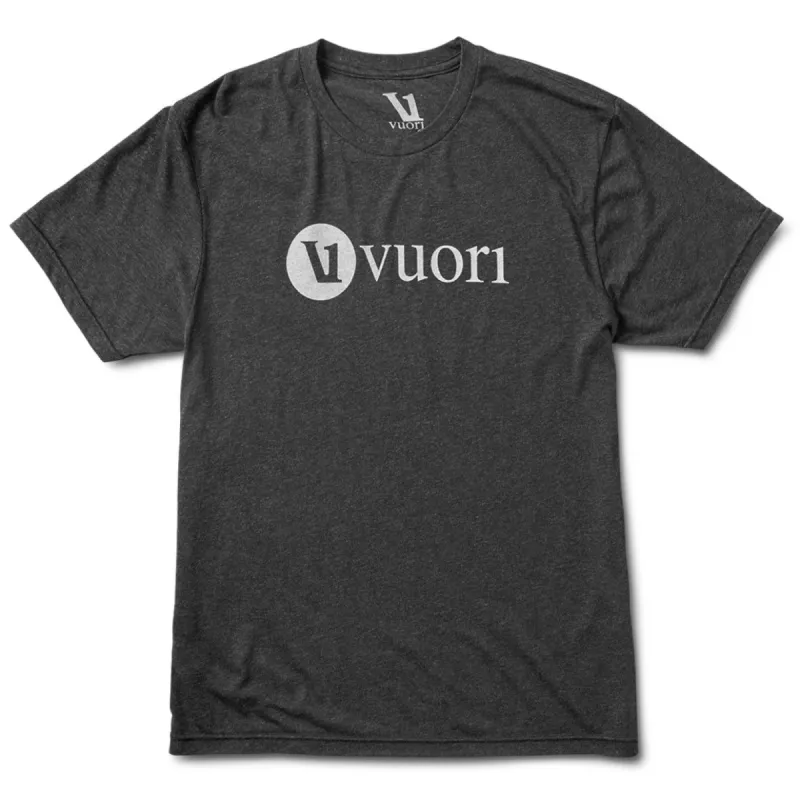 V1 Vuori Wordmark Logo Tee | Vintage Black sold by Vuori