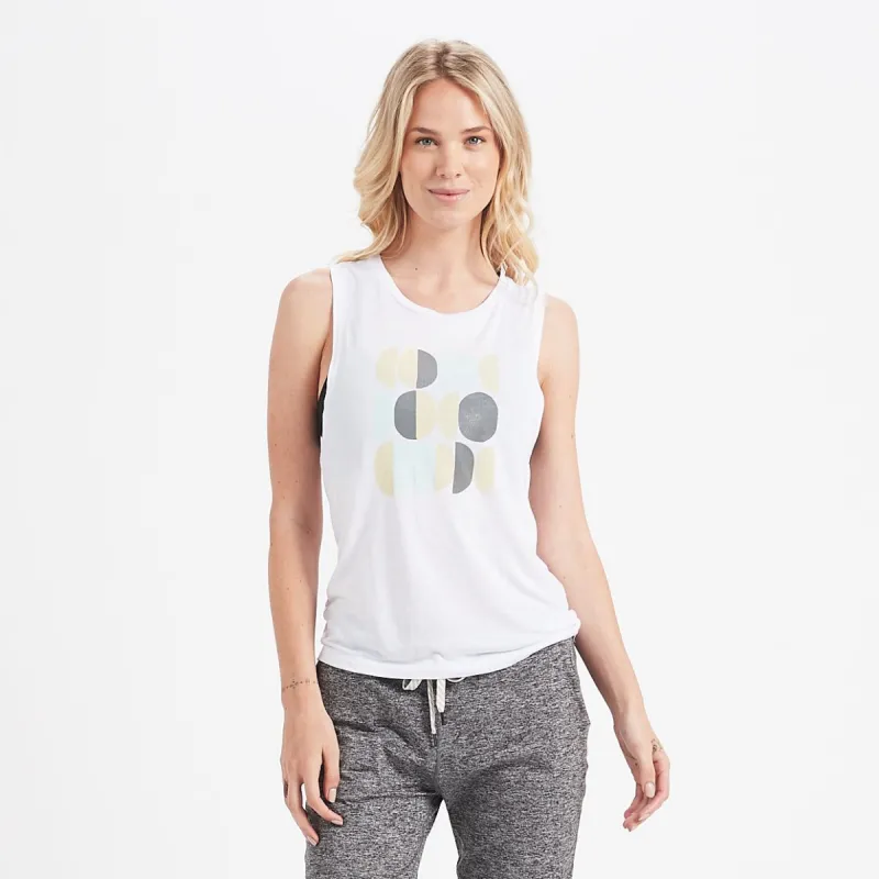 Mod Moon Muscle Tank | White made by Vuori