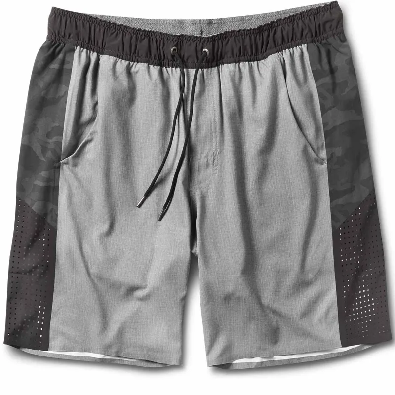 Future Short | Heather Grey / Black Camo sold by Vuori