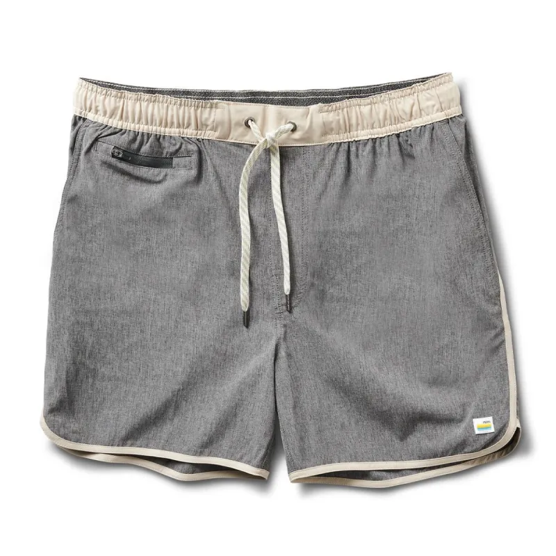 Banks Short 5" | Grey Linen Texture sold by Vuori