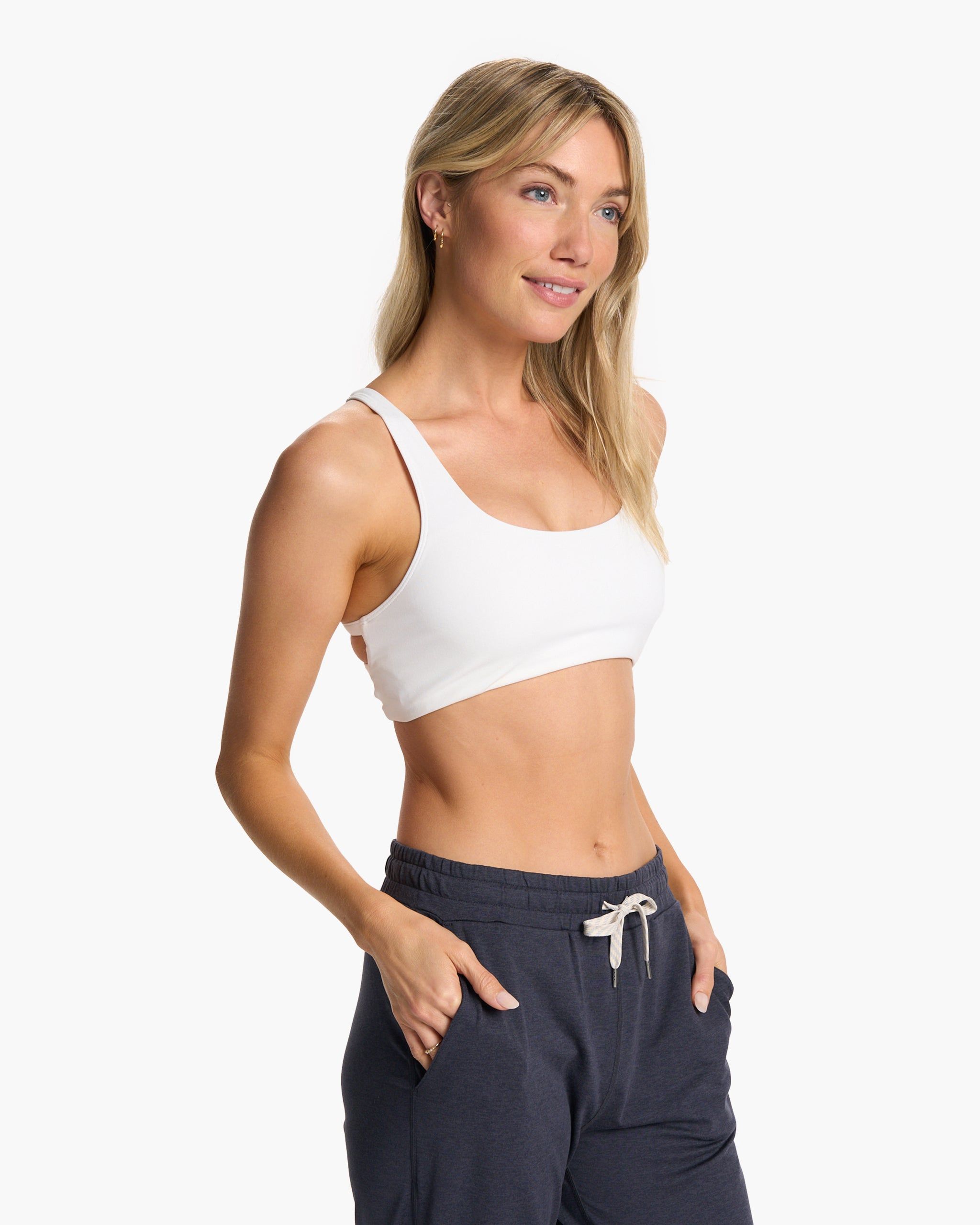 Yosemite Bra | White sold by Vuori product image thumbnail 2
