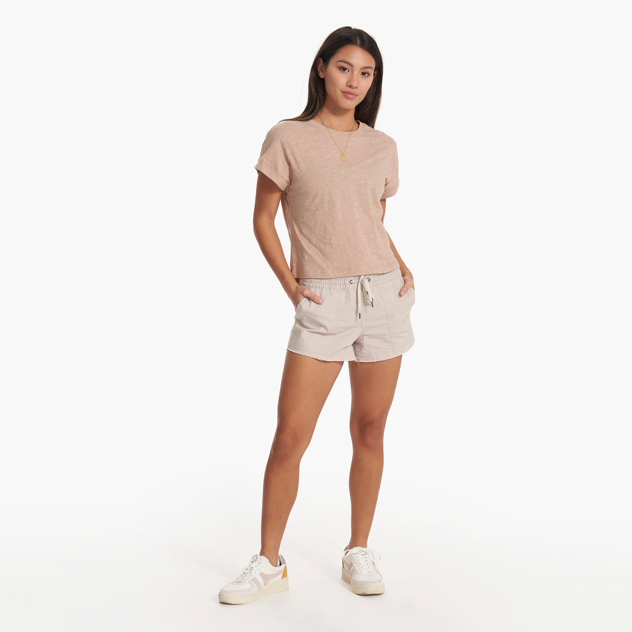 Sunset Easy Tee | Coconut sold by Vuori product image thumbnail 4