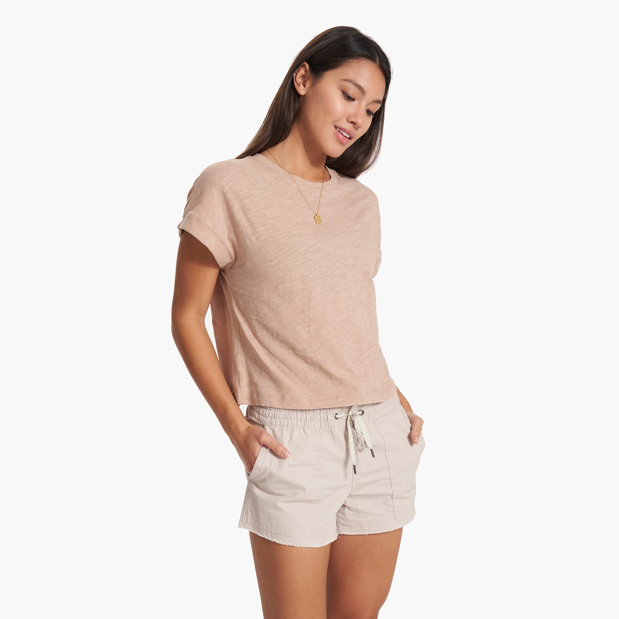 Sunset Easy Tee | Coconut sold by Vuori product image thumbnail 2