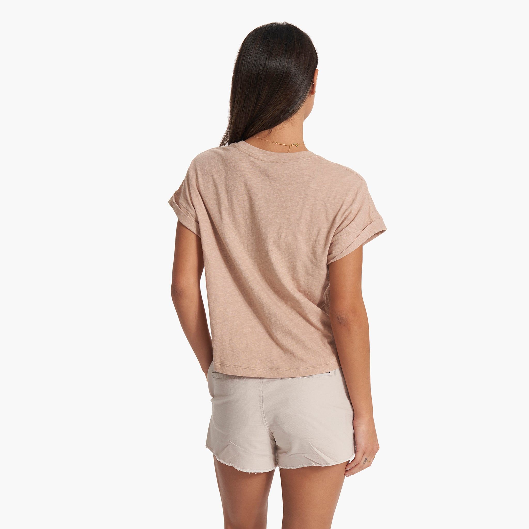 Sunset Easy Tee | Coconut sold by Vuori product image thumbnail 3