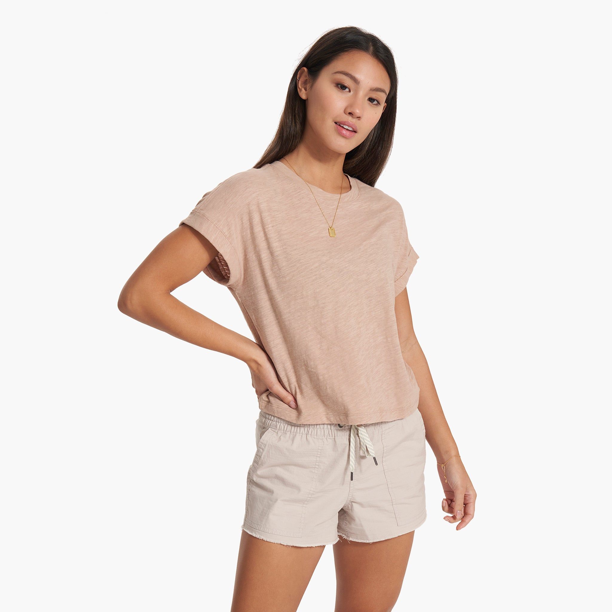 Sunset Easy Tee | Coconut sold by Vuori