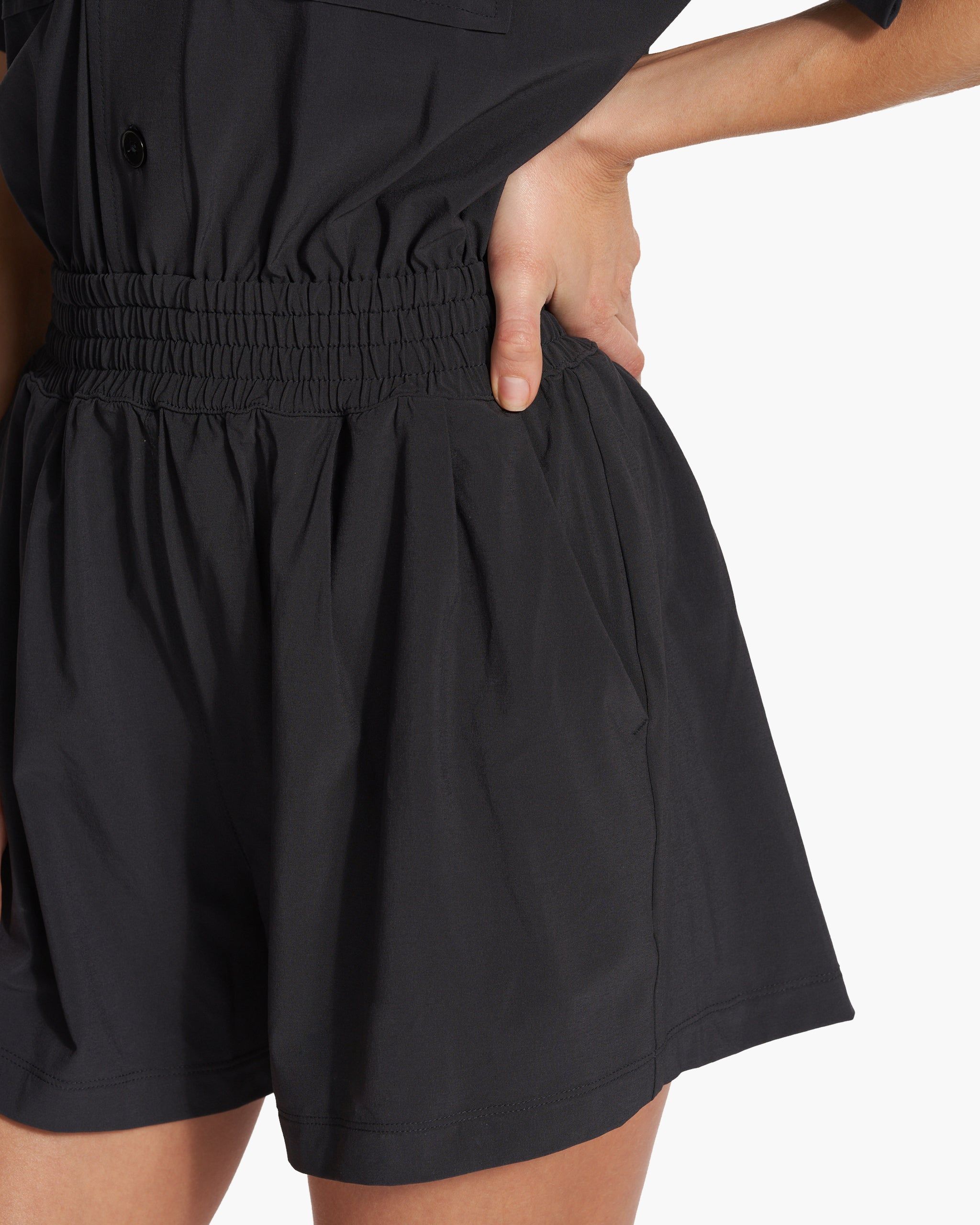 Villa Romper | Black sold by Vuori product image thumbnail 5